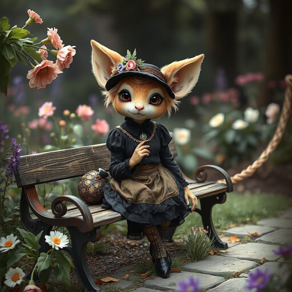 Victorian magical creature  by @brush_weing