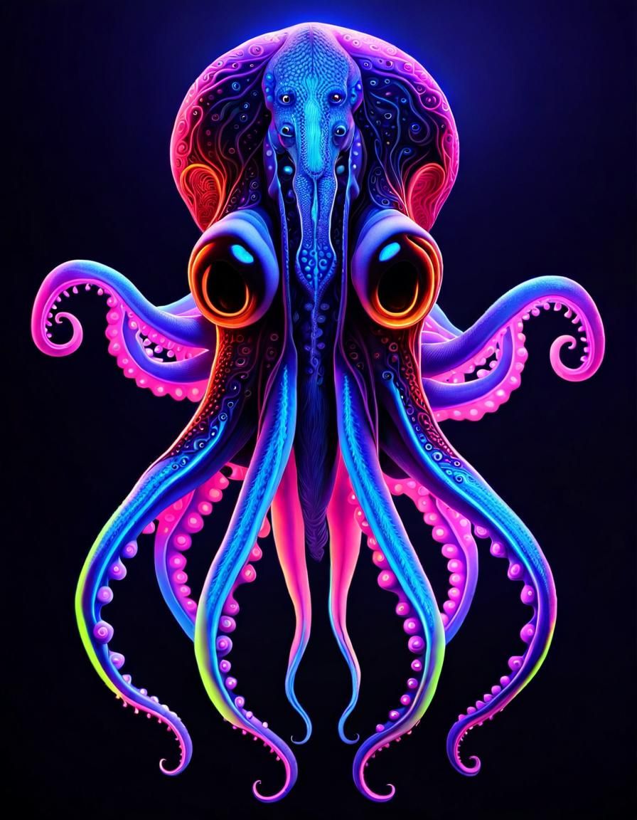 Squid-glow  by @Beps