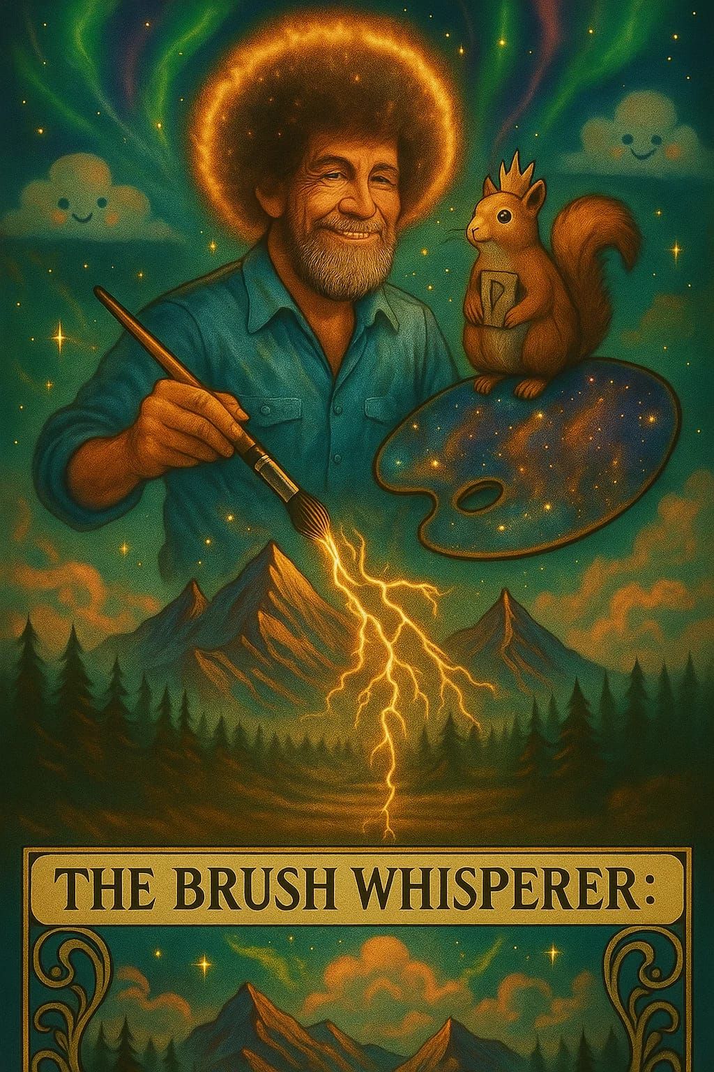 The Brush Whisperer

🖌️ Bob Ross channels lightning through...