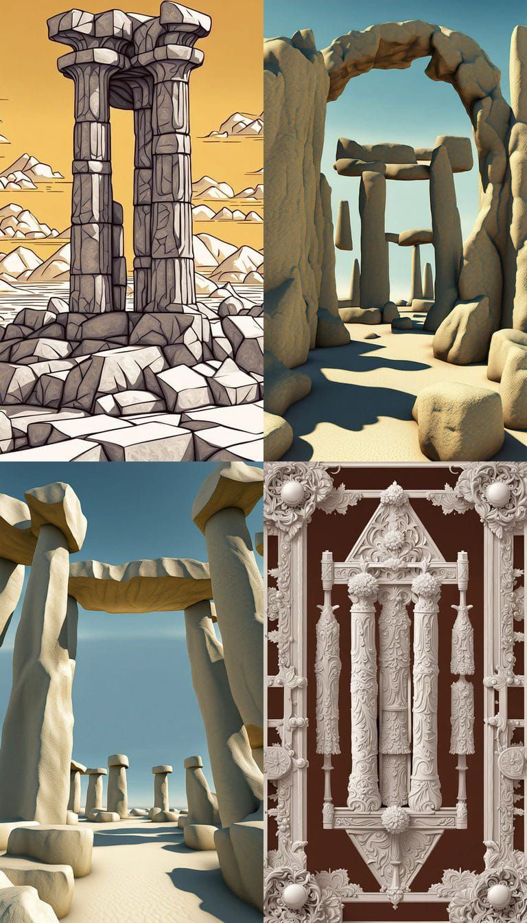 Extrapolate and Illustrate Four Distinct Different... - AI Art