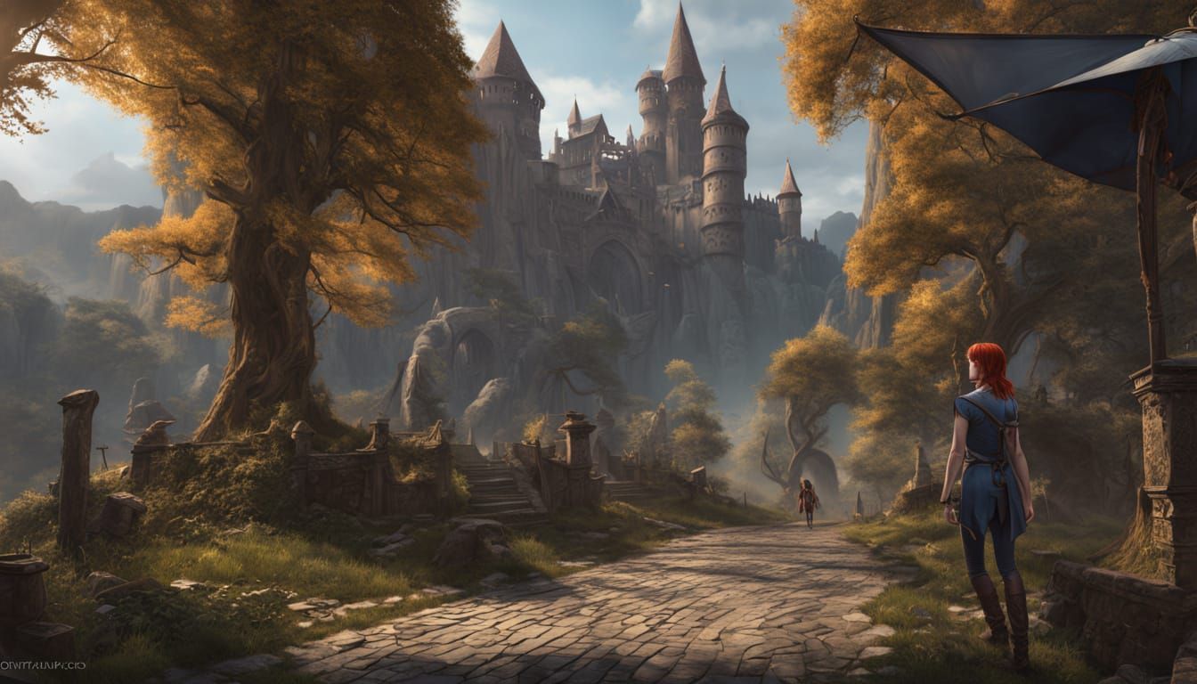  A medieval fantasy castle