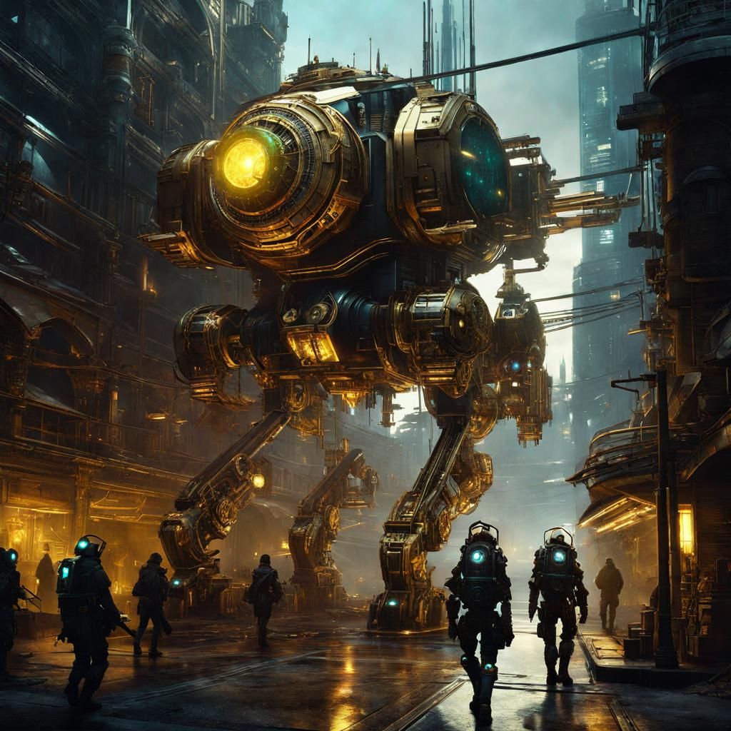 Futuristic Mech - AI Generated Artwork - NightCafe Creator