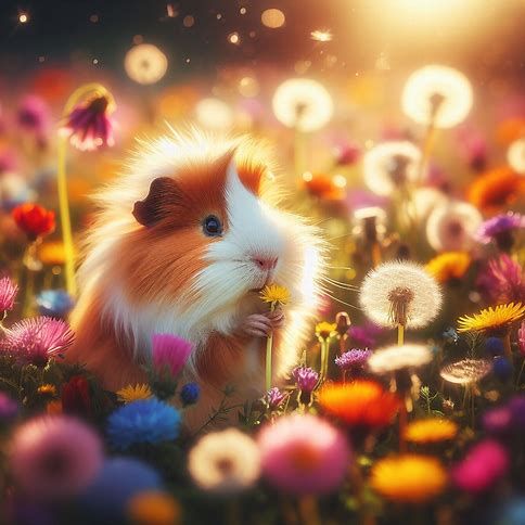 Guinea pig in a meadow 4