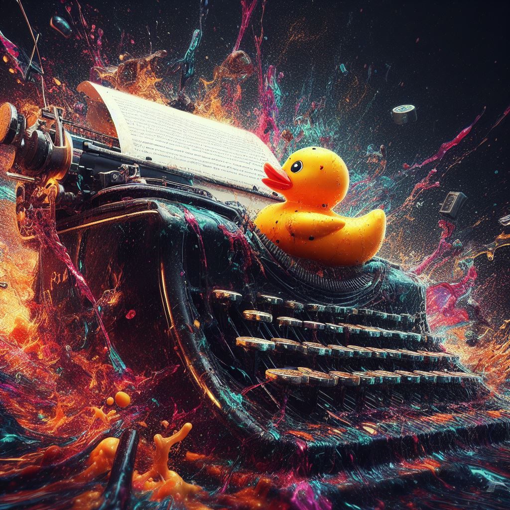 rubber duck typewriter