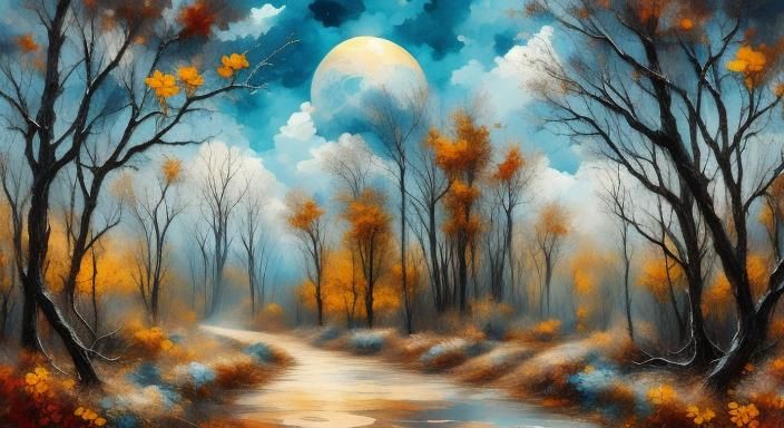 Diverse Artistic Styles Combined in Digital Art