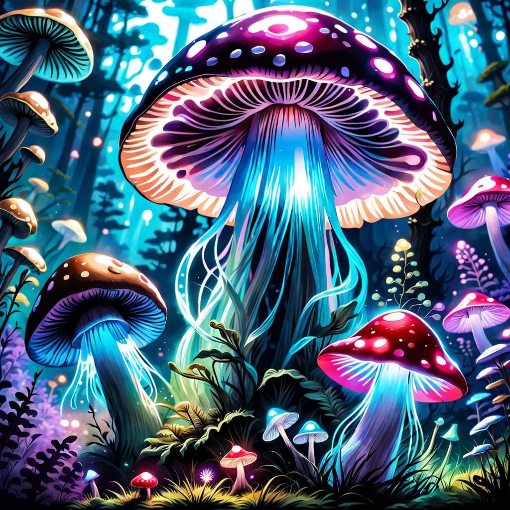 The magic of mushrooms - AI Generated Artwork - NightCafe Creator