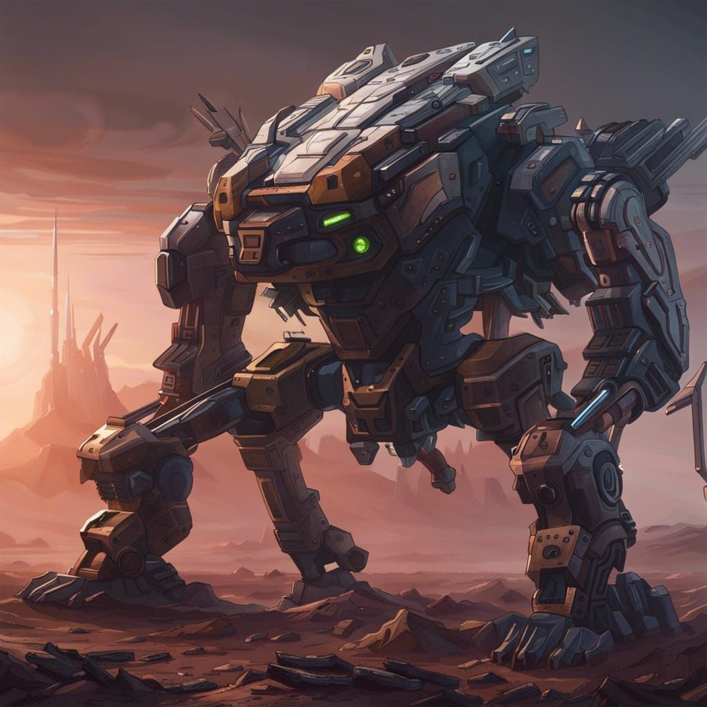 A strange alien mech... - AI Generated Artwork - NightCafe Creator