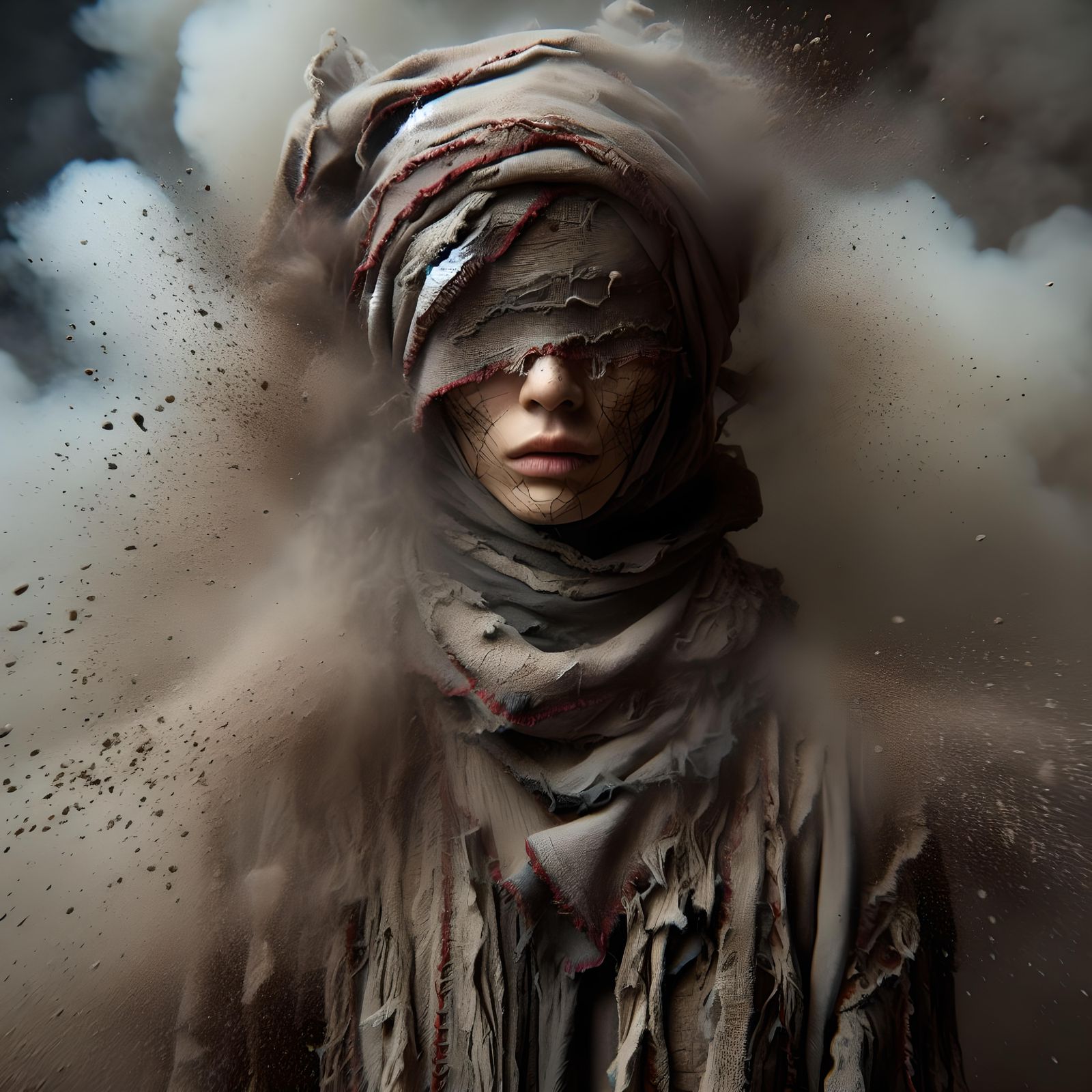 Beneath the Red Stitches… [Inspired by COD Marionette skin]