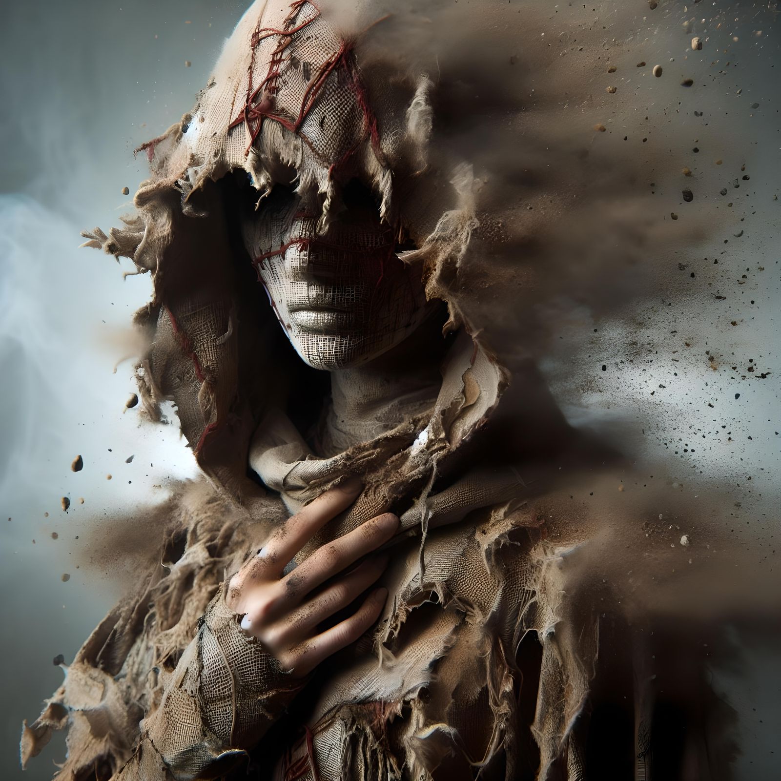 Beneath the Red Stitches… [Inspired by COD Marionette skin]