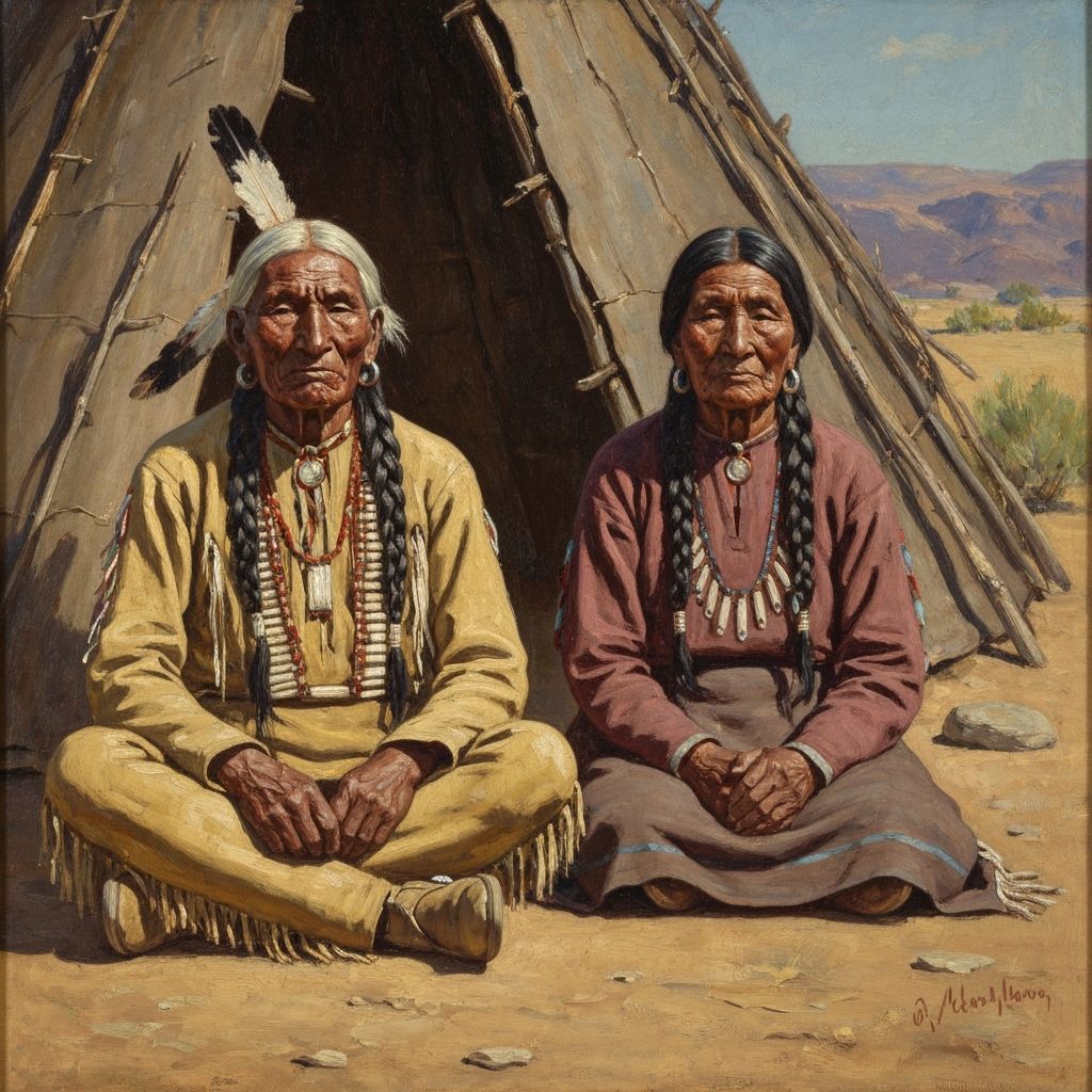 Apache Couple in the American West  by @Tribble Lover