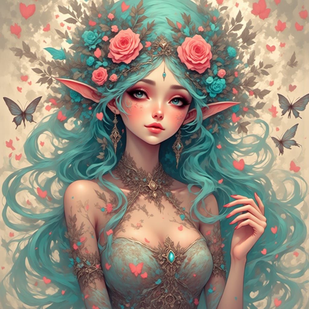 I'm your sweet candy woman
And I'm coming out tonight
And I'm wearing my teal and pink outfit
And I'm looking for a star <lora:Eclipsafae:1....