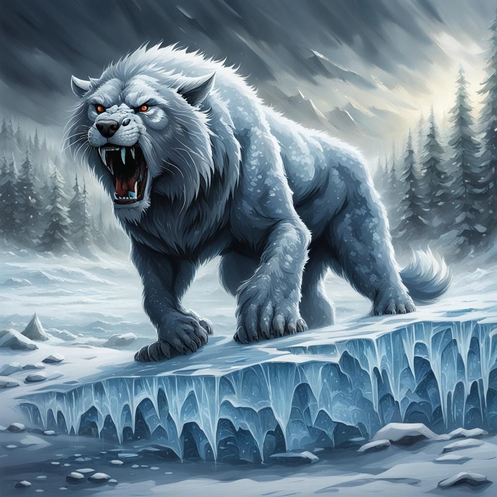 It cracked and growled, and roared and howled