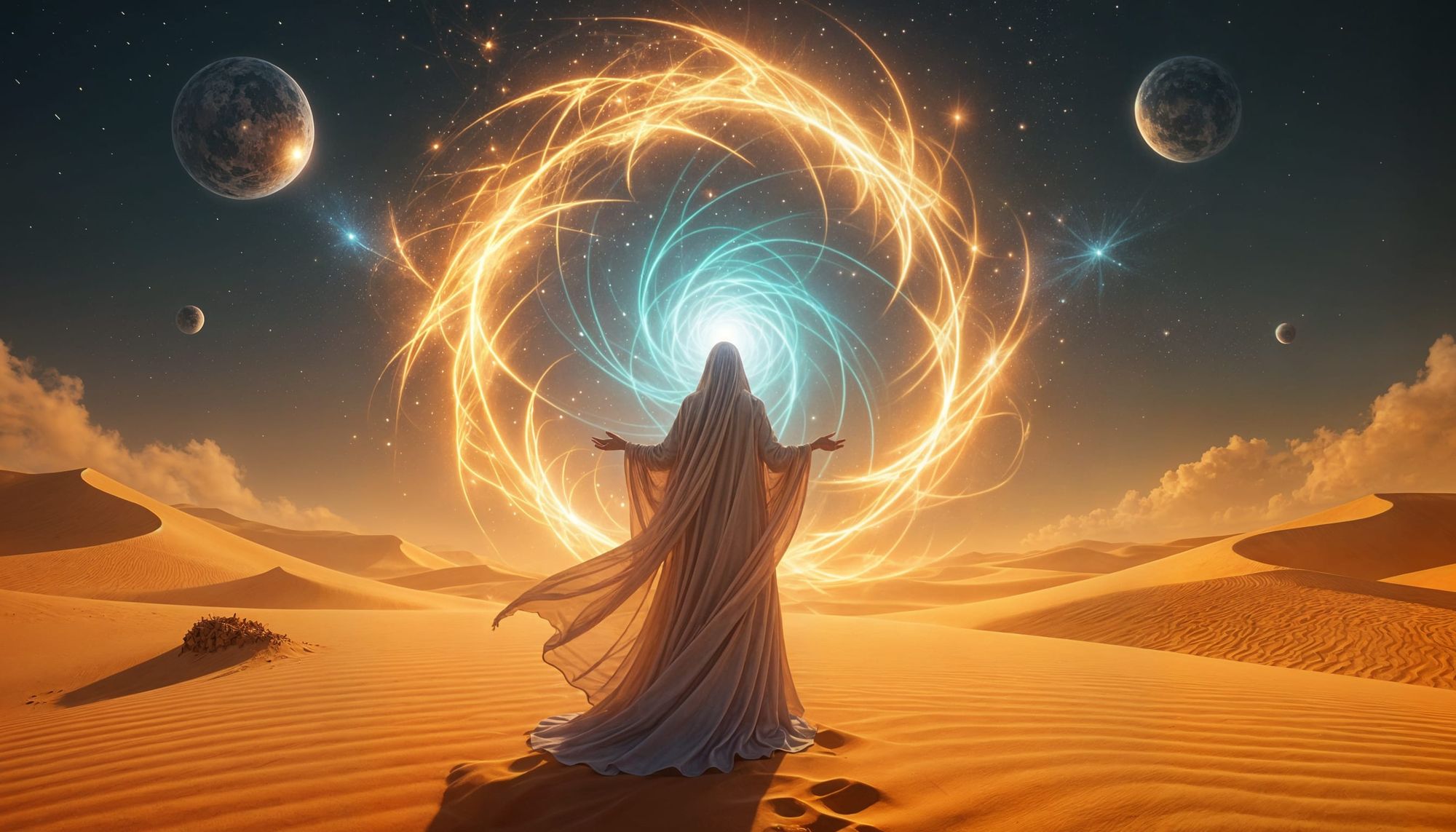 The universe is turning in the palm of my hand