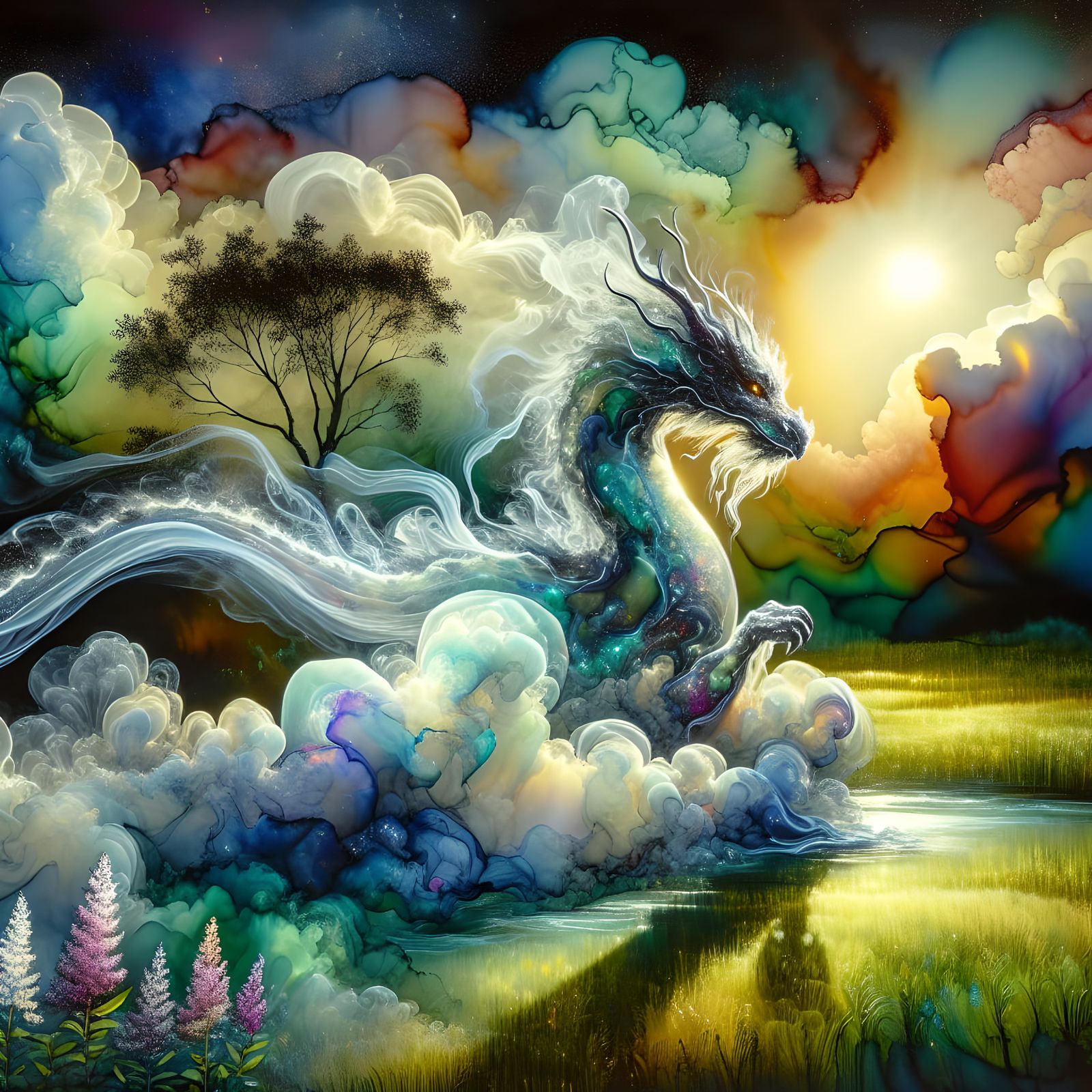 mist dragon  by @Josh