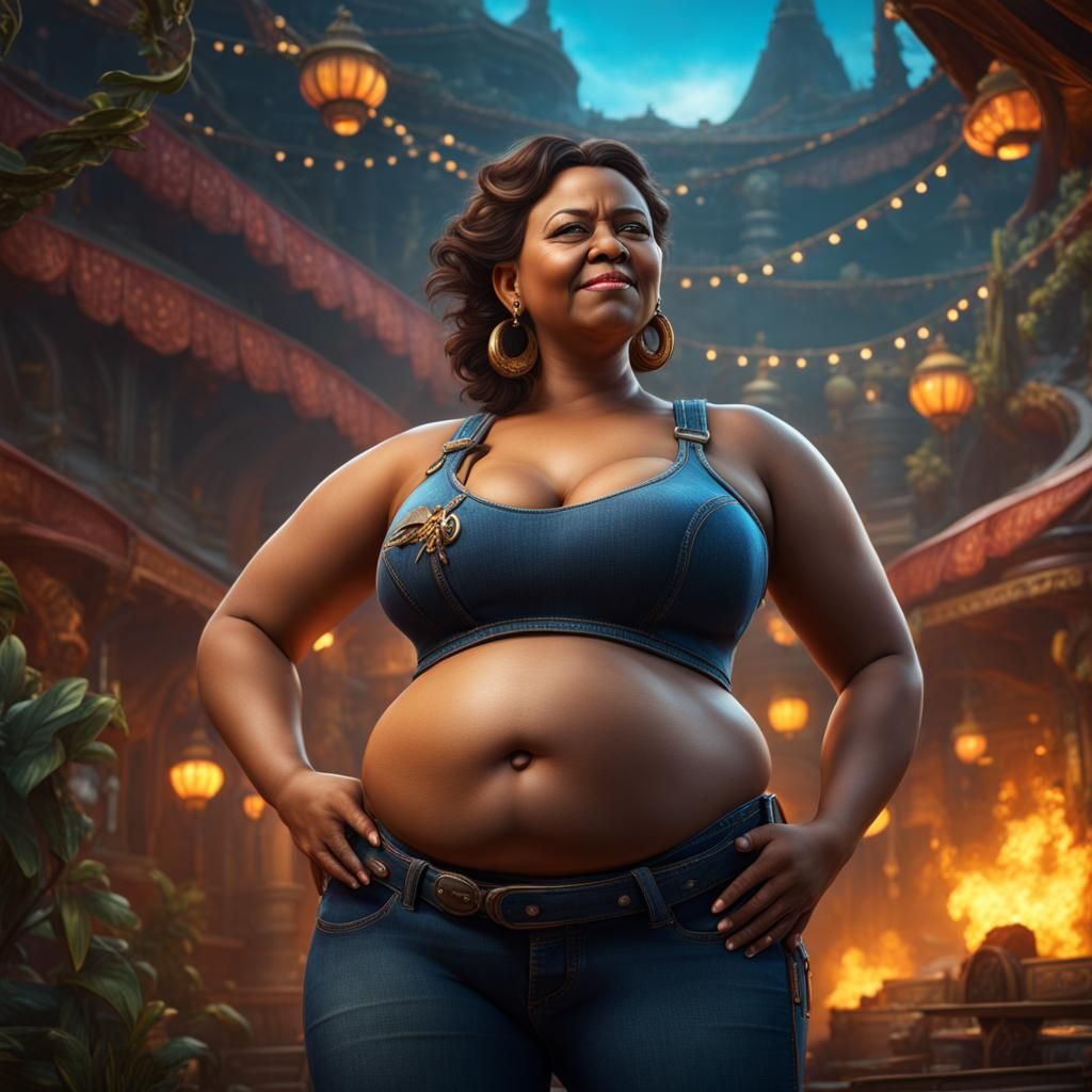 Pregnant Woman in Pain: Detailed Digital Art