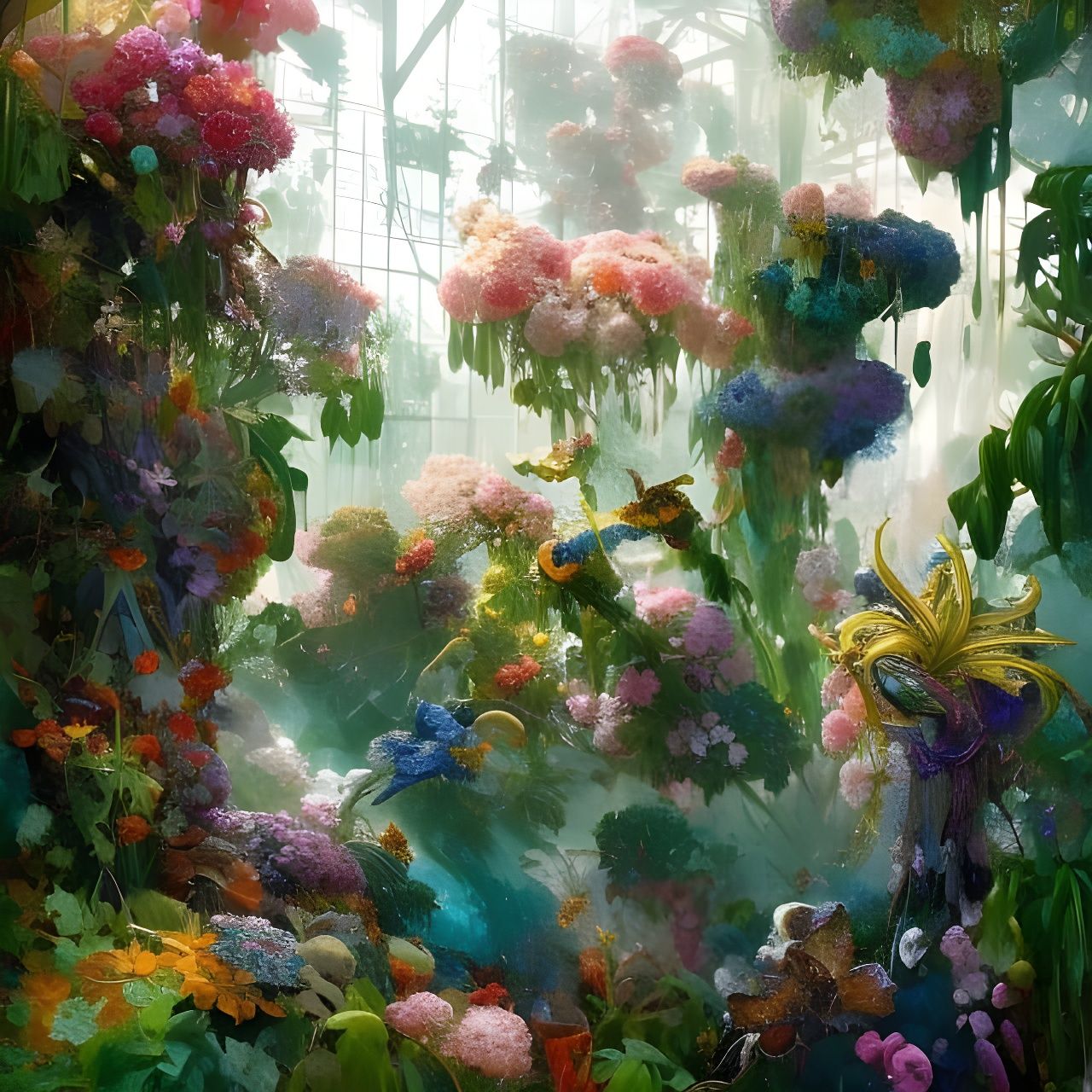 Controlled Chaos of a Greenhouse  by @Rochelle