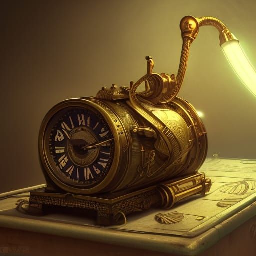 vintage mechanic clock