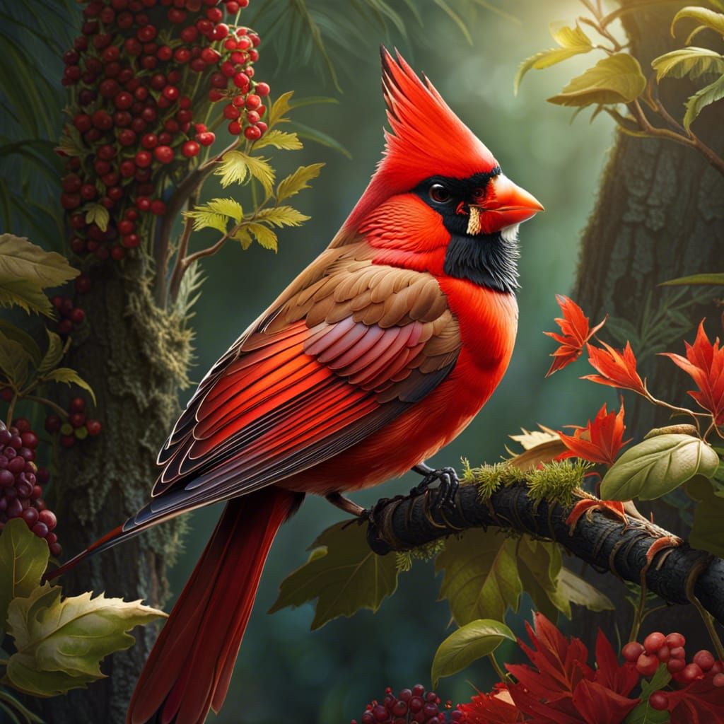 Northern Cardinal  by @mi3ch