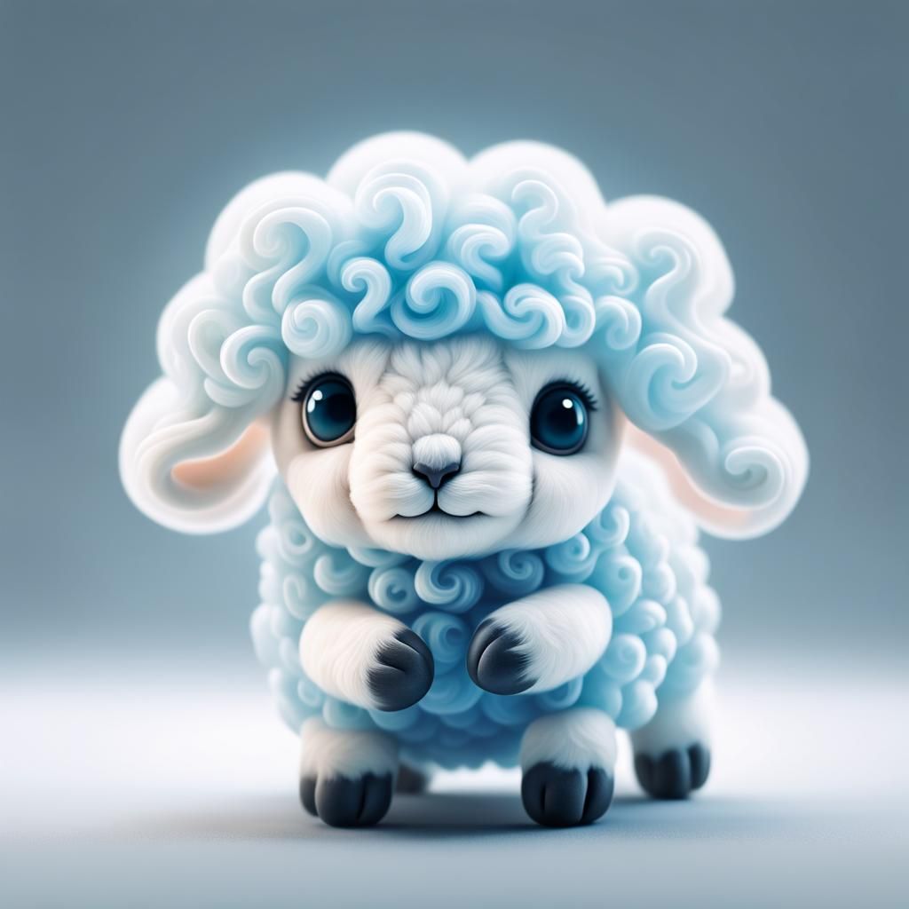 cute cloud sheep