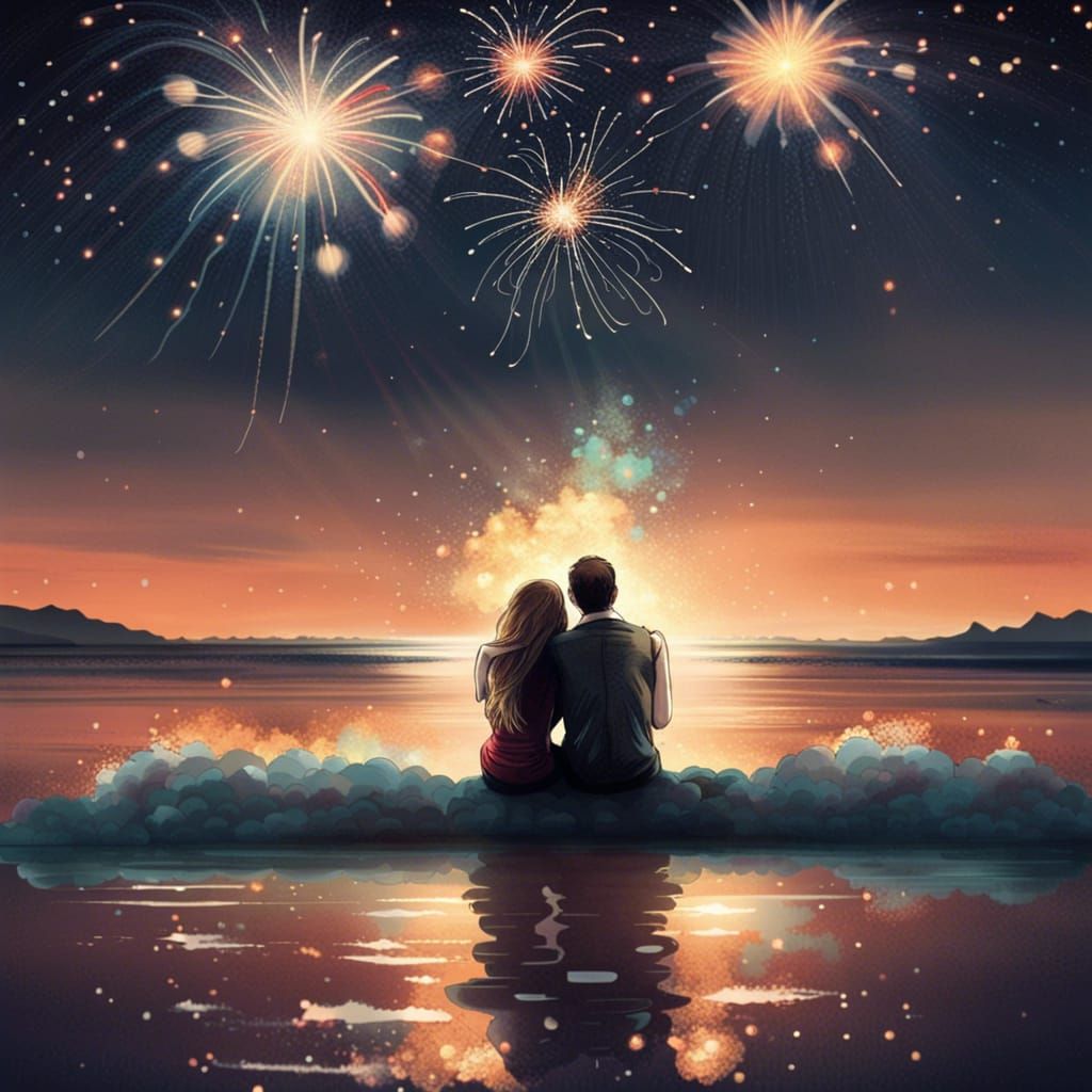 There were fireworks the first time we kissed!  by @Lady of the Thorns