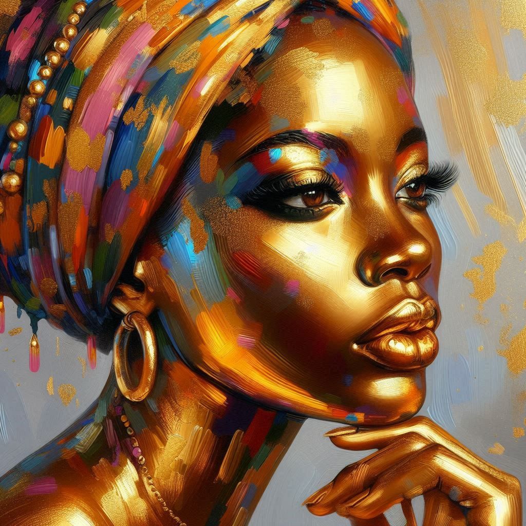 creative female portrait.