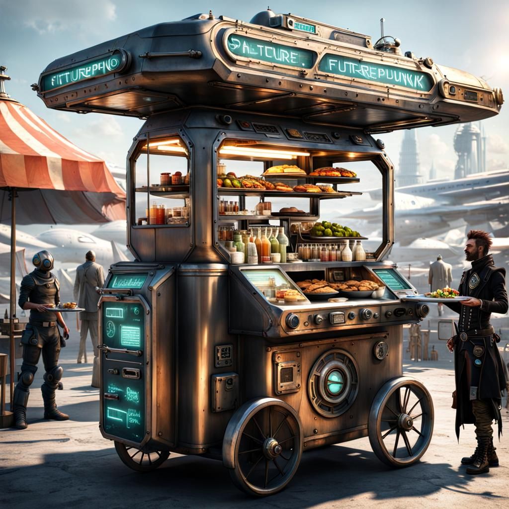 The Futurepunk AI foodtruck  by @Eto Demerzel