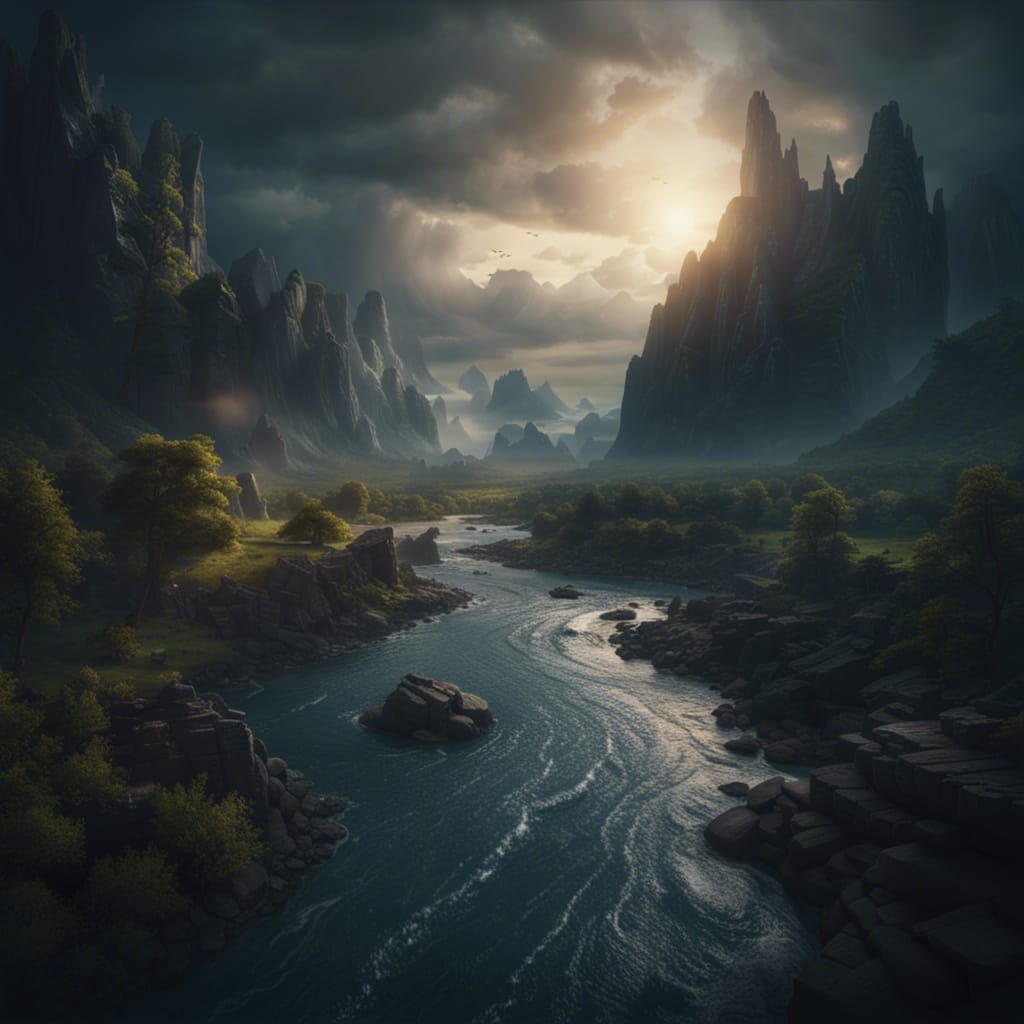 The Winding River  by @undefined