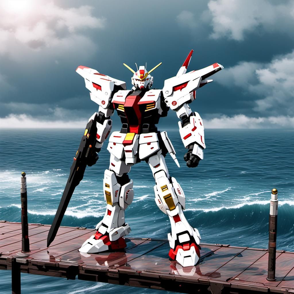 Gundam 000 - AI Generated Artwork - NightCafe Creator