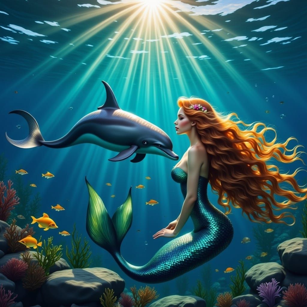 <lora:MermaidFlux:1.0>   