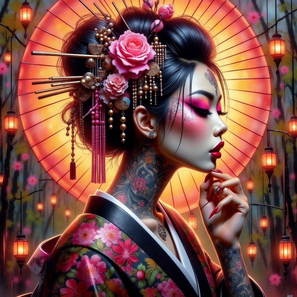 <lora:Extreme Geisha:1.0>