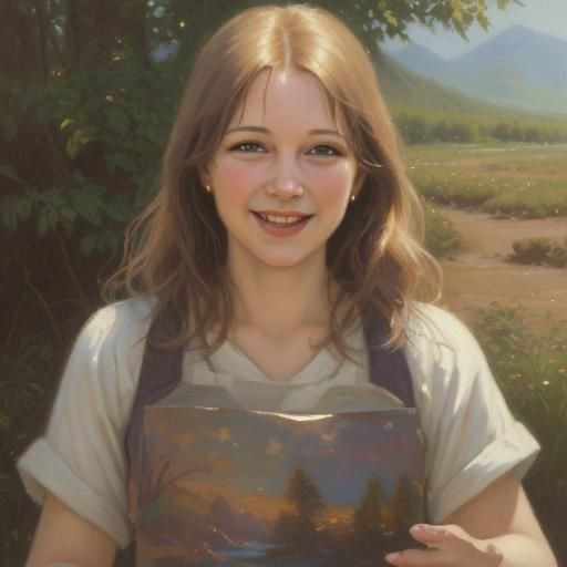 joy oil painting by James Gurney