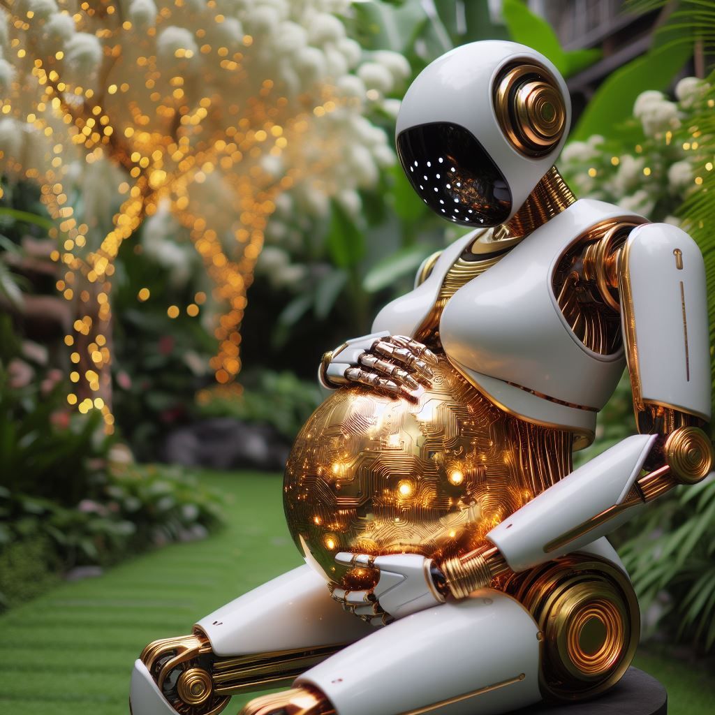 Pregnant robot