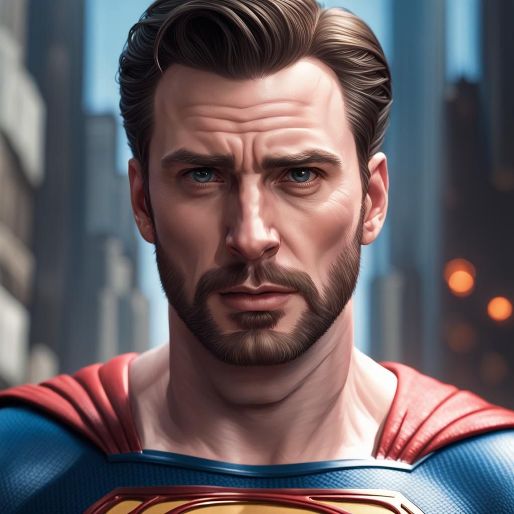 Chris Evans As Superman - Ai Generated Artwork - Nightcafe Creator