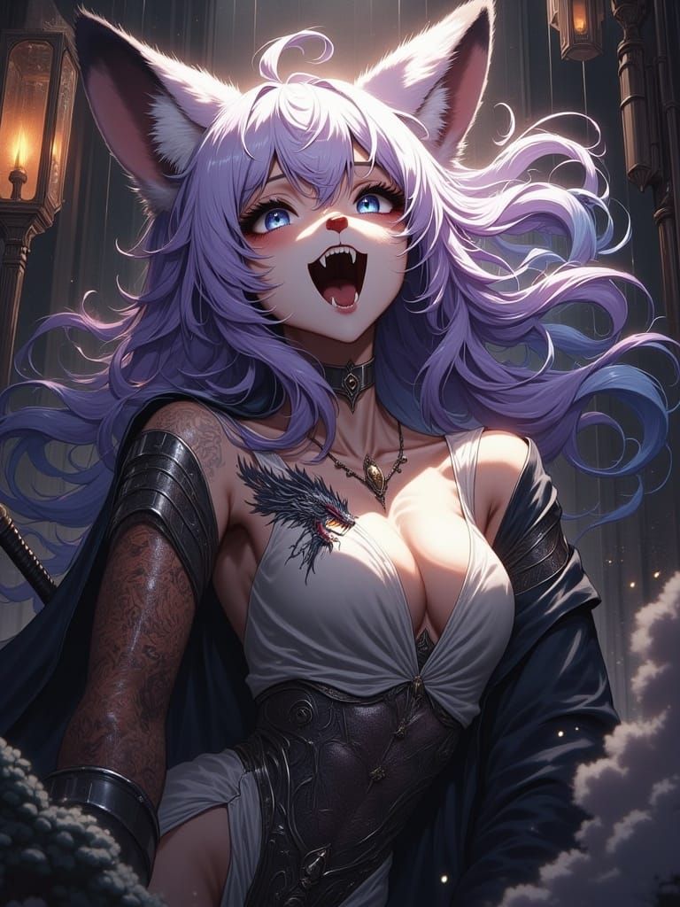 <lora:Zeta:1.0> thick layers of acrylic paint, flaky texture, 2.5D anime, hyperdetailed realistic anthro furry fox, overhead angle cinemati...