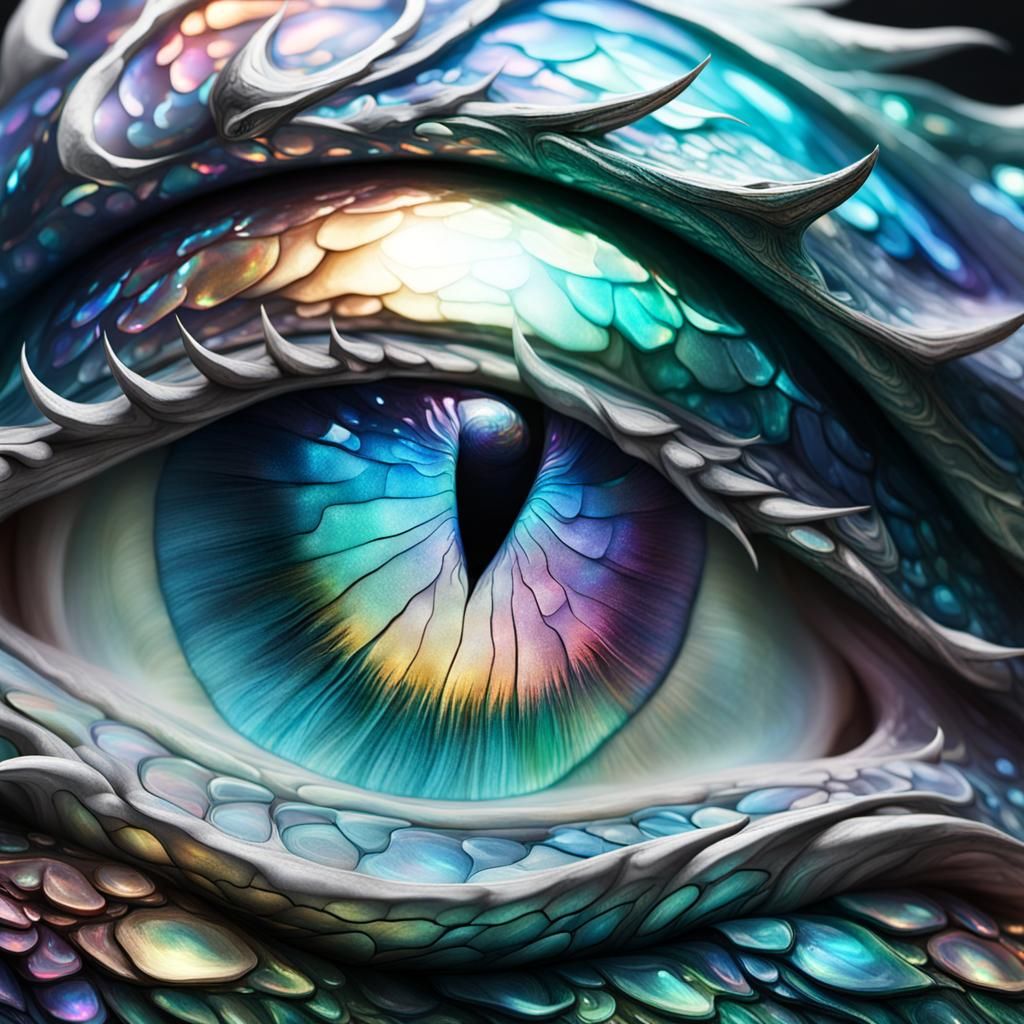 Iridescent Dragons Eye  by @GreenNails 