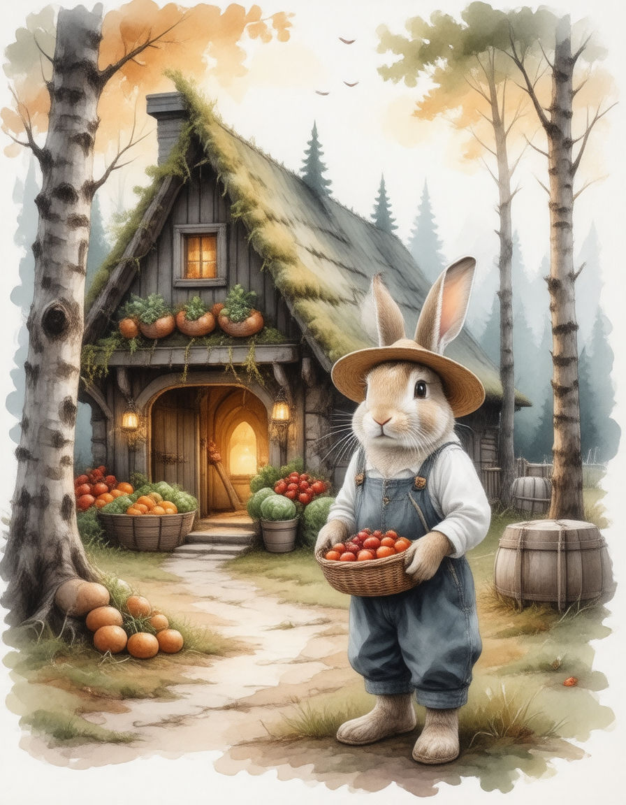 The farmer rabbit  by @Gno2