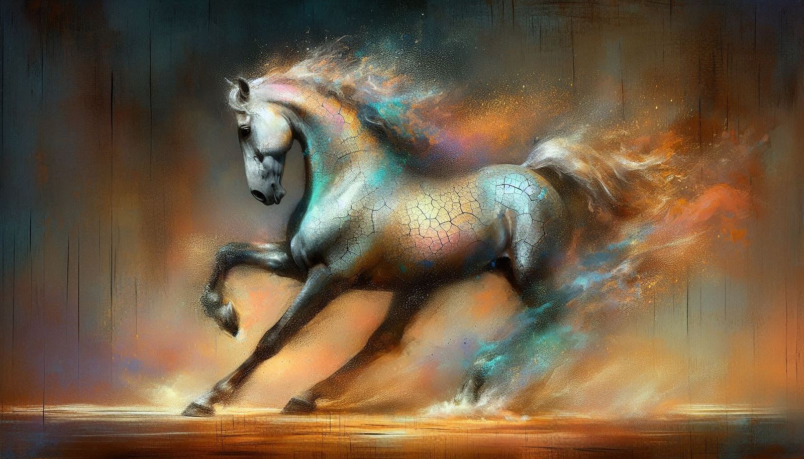 Oils and Horses 1  by @NZ9074