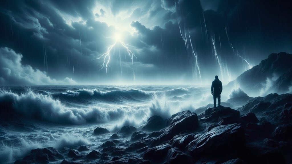 Loneliness at the sea shore. Sally was nowhere to be found.