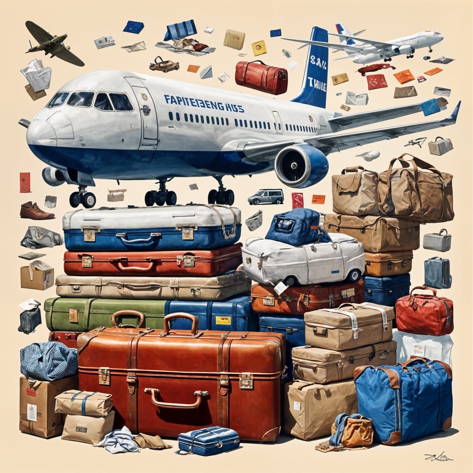 “faire ses bagages, packing up”