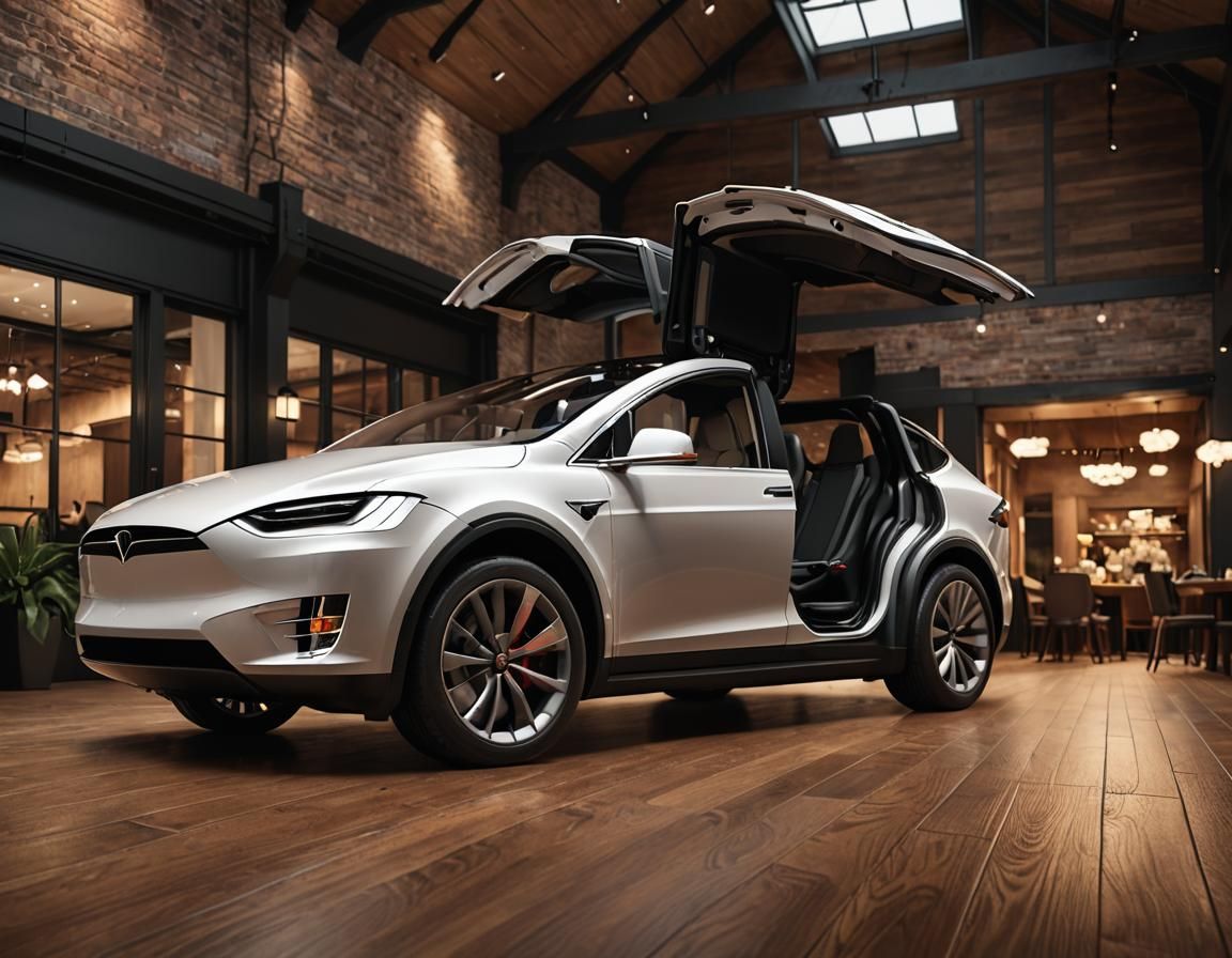 Tesla Model X 2024. - AI Generated Artwork - NightCafe Creator