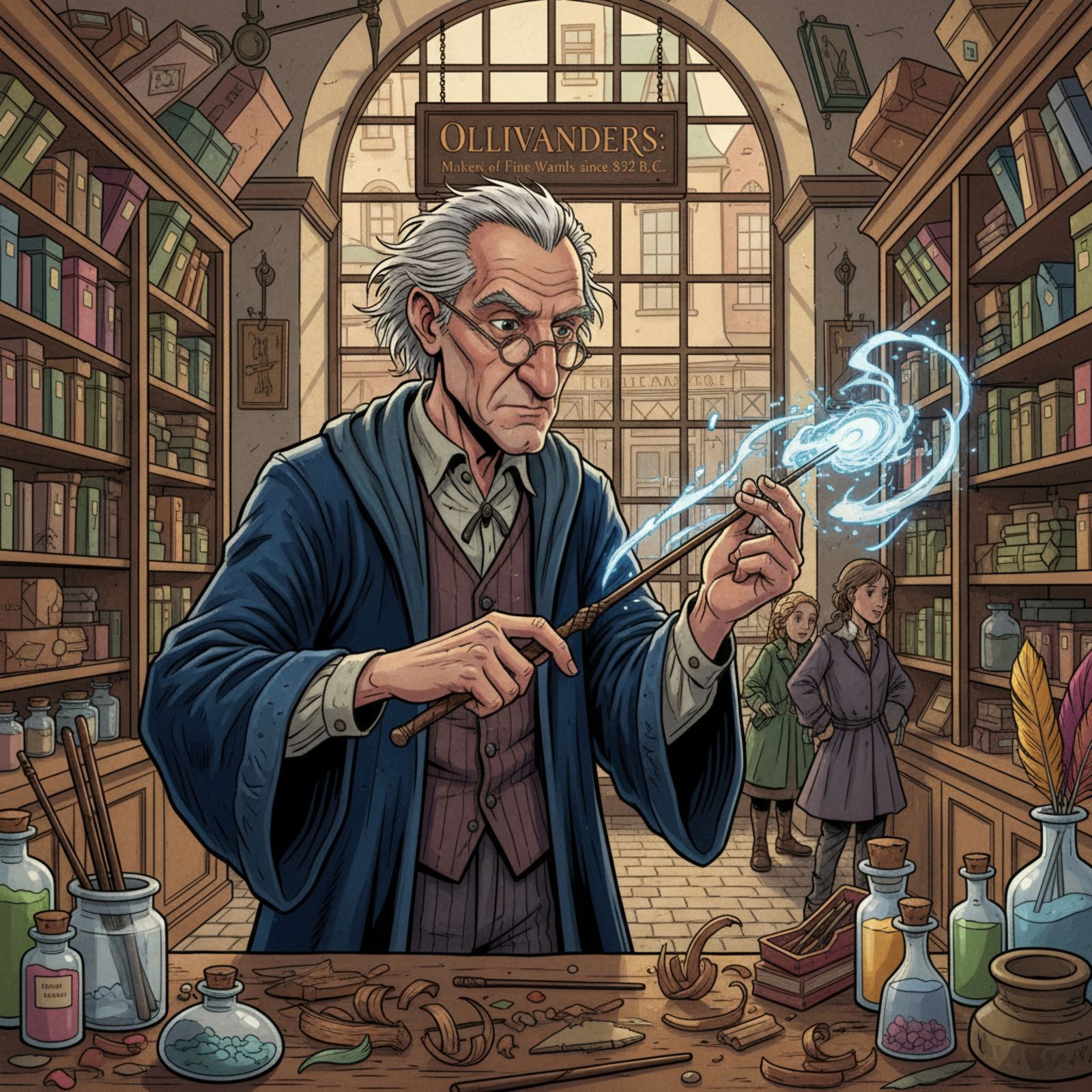 In Mr. Ollivanders Wand Shop