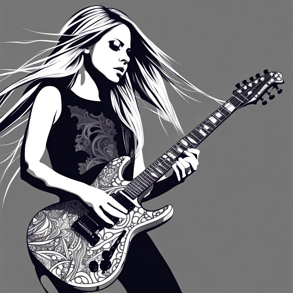 Avril Lavigne Rocking