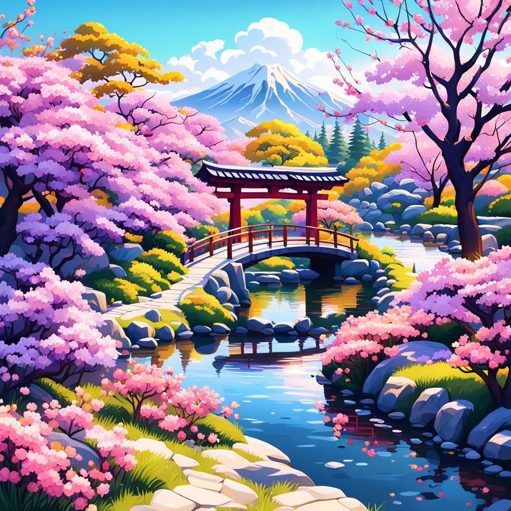 Japanese botanical garden