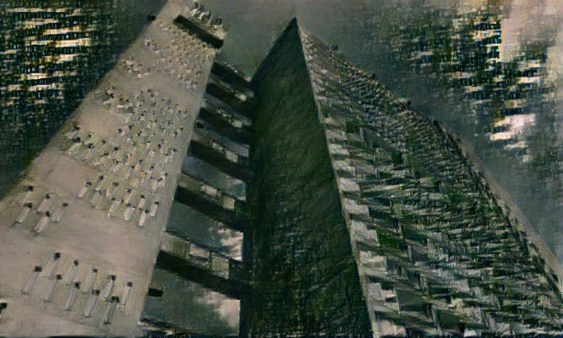 Eroded Dystopian Building