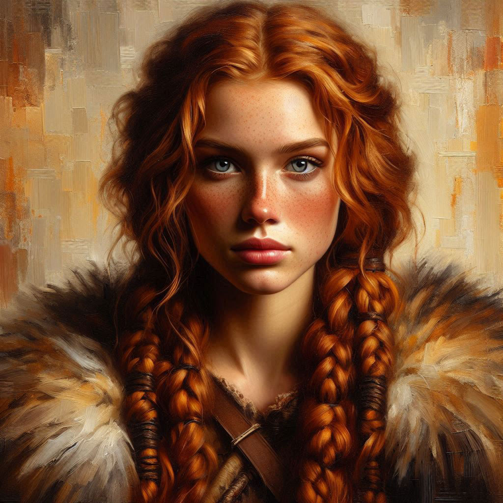 Fiery Grace: A Portrait of Strength and Beauty  by @Artless