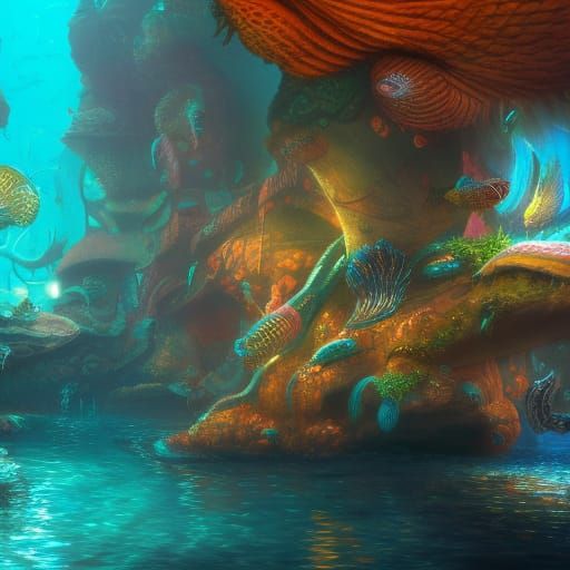 Underwater shoe store