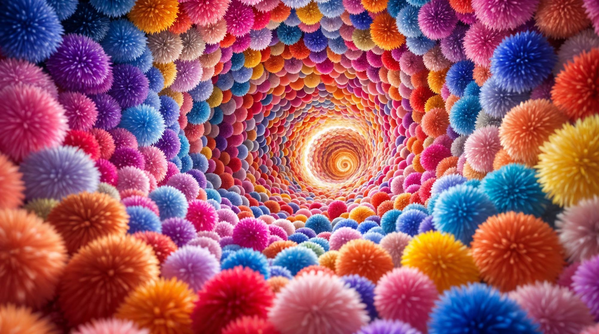 Vortex of Pom Poms
