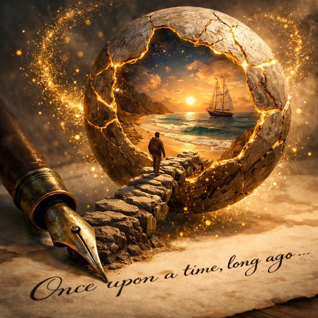 The beginning of an adventure novel  by @Svitlana