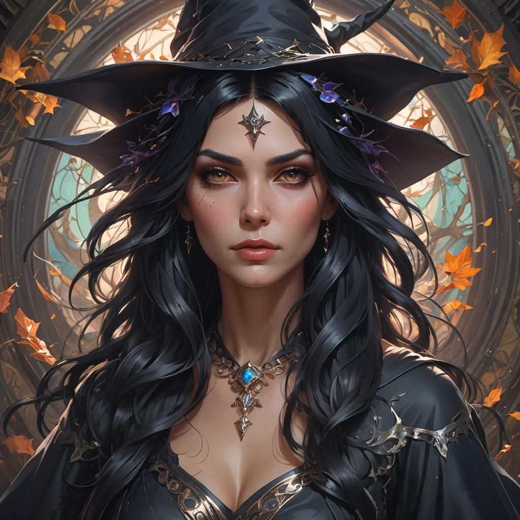 Black haired witch