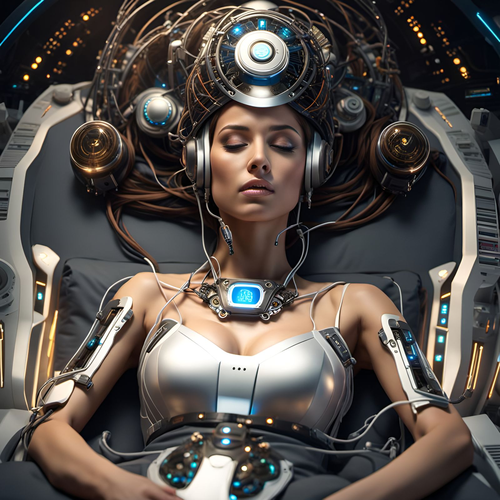 Recording Her Dreams (NightCafe's Golden 500 Version)  by @Randy Arizona